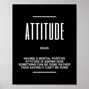 Inspiration für eine positive Einstellung Poster