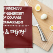 Inspiration für einen besonderen Pate Geschirrtuch (Viertel Falte)