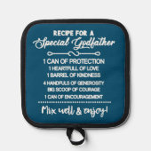 Inspiration für einen besonderen Pate Topflappen (Vorderseite)