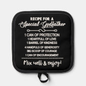 Inspiration für einen besonderen Pate Topflappen (Vorderseite)