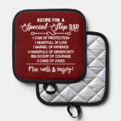 Inspiration für einen besonderen Stepdad Topflappen (Vorderseite/Rückseite)