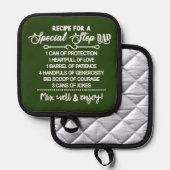 Inspiration für einen besonderen Stepdad Topflappen (Vorderseite/Rückseite)