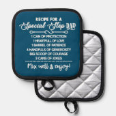 Inspiration für einen besonderen Stepdad Topflappen (Vorderseite/Rückseite)