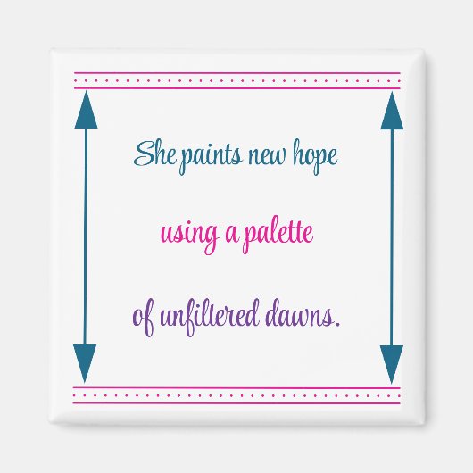 Inspiration für Frauen Magnet (Vorne)