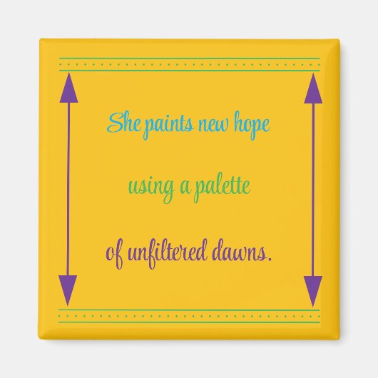 Inspiration für Frauen Magnet (Vorne)