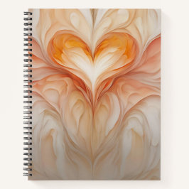 Inspiration für Herzdesign in weichen Wasserfarben Notizblock