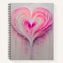 Inspiration für Herzdesign in weichen Wasserfarben Notizblock