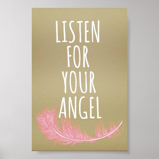Inspiration für Ihr Engel Zitat Poster (Vorne)