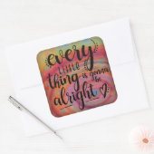 Inspiration für jedes kleine Ding farbenfroh Quadratischer Aufkleber (Umschlag)