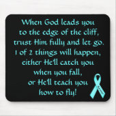 Inspiration für Krebsüberlebung Mousepad (Vorne)