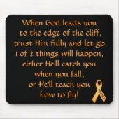 Inspiration für Krebsüberlebung Mousepad (Vorne)