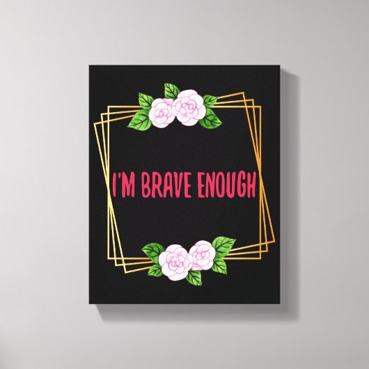 Inspiration für Leben und Erfolg Leinwanddruck (Vorderseite)