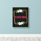 Inspiration für Leben und Erfolg Leinwanddruck (Insitu (Holzboden))