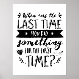 Inspiration für Leben und Reisen Zitat Poster