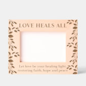 Inspiration für Liebe, Glauben, Frieden und Hoffnu Geätzte Rahmen (Vorderseite)