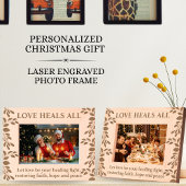 Inspiration für Liebe, Glauben, Frieden und Hoffnu Geätzte Rahmen