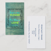 Inspiration für Liebe und Leben Visitenkarte (Vorne/Hinten)