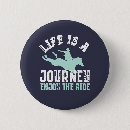 Inspiration für Pferderennfahrten Button (Vorderseite)