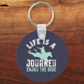 Inspiration für Pferderennfahrten Schlüsselanhänger (Vorderseite)