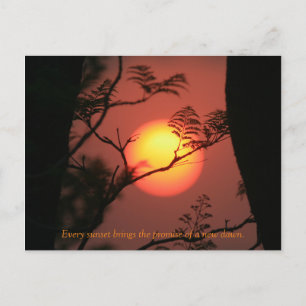Inspiration für Sonnenuntergang Postkarte