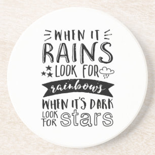 Inspiration für Star und Regenbogen Getränkeuntersetzer