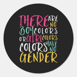 Inspiration für Zitate: Geschlechtergleichheit ist Runder Aufkleber