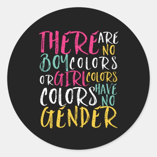 Inspiration für Zitate: Geschlechtergleichheit ist Runder Aufkleber (Vorderseite)