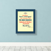 Inspiration für Zitattypografie Leinwanddruck (Insitu (Holzboden))