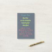 Inspiration für Zitattypografie Post-it Klebezettel (Auf Schreibtisch)