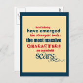 Inspiration für Zitattypografie Postkarte (Vorne/Hinten)