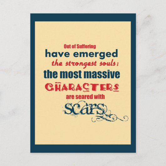 Inspiration für Zitattypografie Postkarte (Vorderseite)