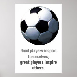 Inspiration Fußball Einzigartiges Kunstwerk Poster