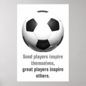 Inspiration Fußball Einzigartiges Kunstwerk Poster (Vorne)