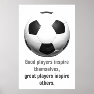 Inspiration Fußball Einzigartiges Kunstwerk Poster