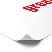 Inspiration Fußball Einzigartiges Kunstwerk Poster (Ecke)