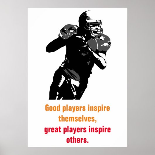 Inspiration Fußball Einzigartiges Kunstwerk Poster (Vorne)