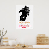 Inspiration Fußball Einzigartiges Kunstwerk Poster (Küche)