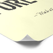 Inspiration Gandhi Zitat Poster Art (Ecke)