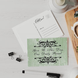 Inspiration Geben Sie uns heute unser tägliches Br Postkarte