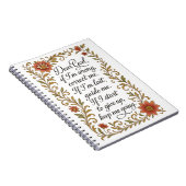 Inspiration Gebet Kalligrafie Zitat Kunst Notizblock (Rechte Seite)