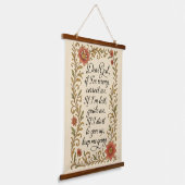 Inspiration Gebet Kalligrafie Zitat Kunst Wandteppich Mit Holzrahmen (Gewinkelt)