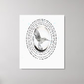 Inspiration Gebet Kolibris Aquarell Leinwanddruck (Vorderseite)