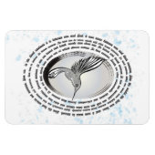Inspiration Gebet Kolibris Aquarell Magnet (Horizontal)