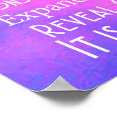 Inspiration Gebet Lavendel rosa Poster (Ecke)