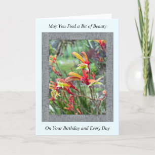 Inspiration Geburtstagskarte mit Kangaroo Paws Karte