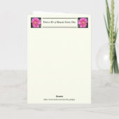 Inspiration Get Well Card mit rosa Kamelie Karte (Rückseite)