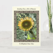 Inspiration Get Well Card mit Young Sunflower Karte (Vorderseite)