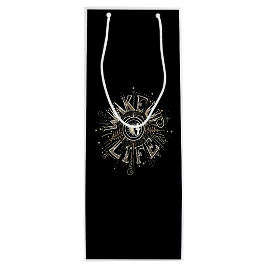 Inspiration GEWECKT UP 4 LIFE Anführungsbeispiel Geschenktüte Für Weinflaschen (Rückseite)