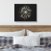 Inspiration GEWECKT UP 4 LIFE Anführungsbeispiel Leinwanddruck (Insitu (Schlafzimmer))