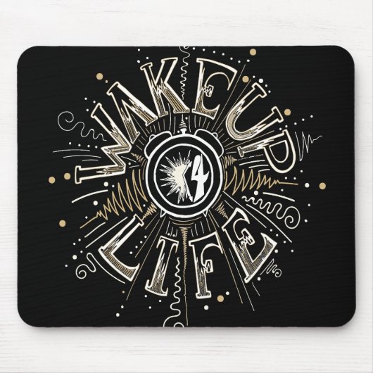 Inspiration GEWECKT UP 4 LIFE Anführungsbeispiel Mousepad (Vorne)